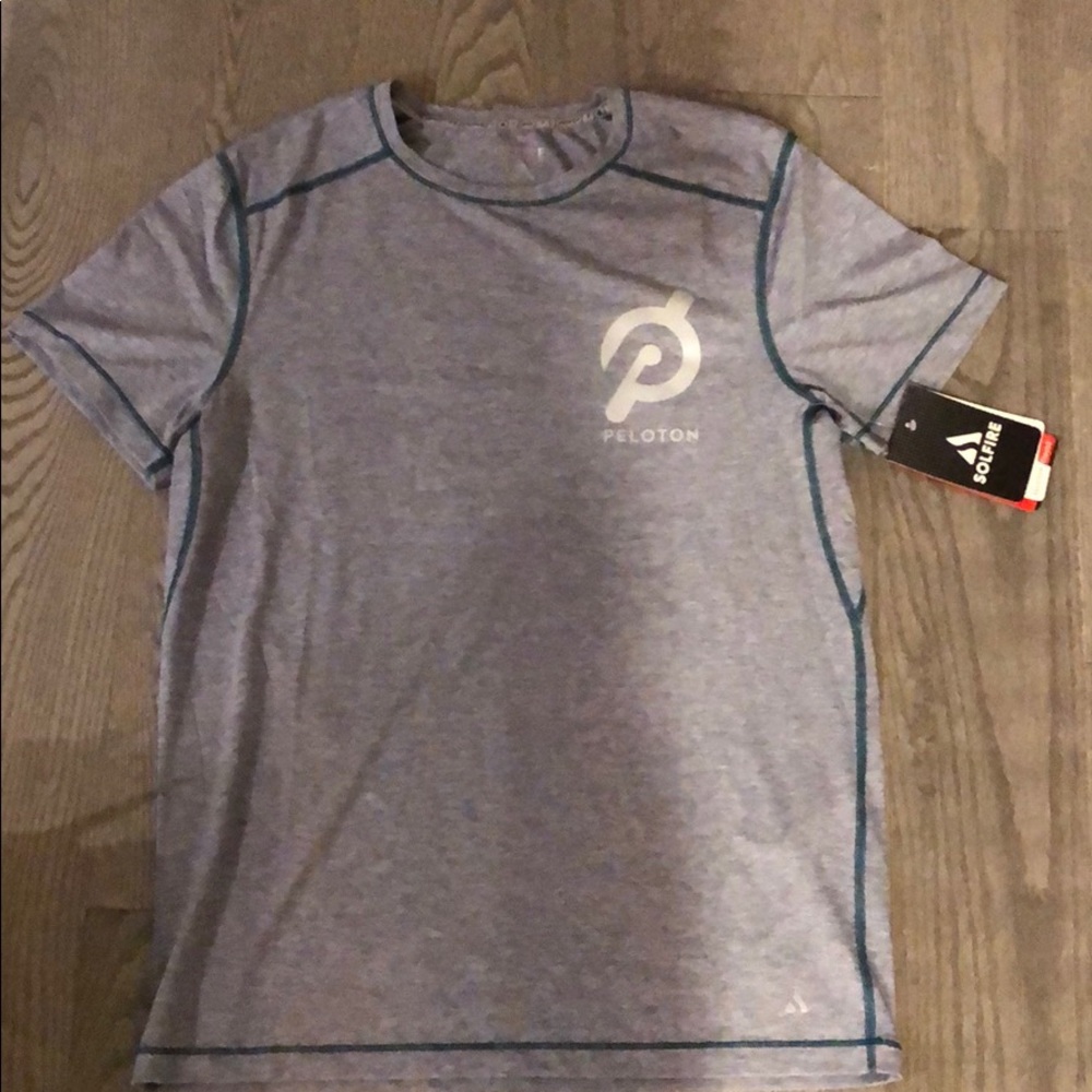 NWT peloton men’s t shirt size S grey gray new